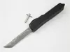 Hot Damaszek Technology Mic Technology UT70 (4 styl runda) Au Matic Polowanie Składane kieszonkowe Nóż Survival Nóż Xmas Prezent dla mężczyzn Kopie
