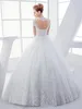 2020 Vintage Open Back Short Sleeve Ball Gown Lace Applique Crystal Beaded Plus Size Bridal Gowns New Designer