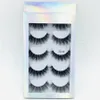 3D Mink Eyelashes Natural False Eyelashes Long Eyelash Extension Faux Fake Eye Lashes Makeup Tool 5Pairs/set RRA1743