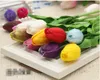 Tulip Artificial Flower Latex real toque de casamento nupcial Bouquet Home Decor fornecimento nosegay posy à venda G233