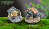 Simpatica mini casa in pietra giardino fatato artigianato in miniatura micro cottage decorazione del paesaggio per artigianato in resina fai da te 8 stili DLH111