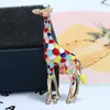 Fashion-Blow-out color oil-dripping giraffe Brooch exaggerates men's and women's Brooches