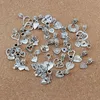 117pcs/lots Antique silver Mixed Heart Dangle Charms Pendants Beads For Jewelry Making Bracelet Necklace Findings
