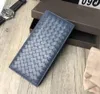 Whole Bag Factory Suppy Various Leather Wallet Hand-woven Genuine Long Wallet Whole Bag For Mens Card Holder Card Case Gif205K