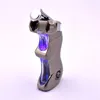 Mini LED Spray Gun Butane Gas Jet Accendino Accendino Torch Turbo 1300 c Accendisigari Accendino in metallo antivento Accendisigari per tubo di tabacco a secco DHL GRATIS