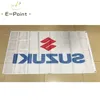 Japan Suzuki Autorennen-Flagge, 3 x 5 Fuß (90 cm x 150 cm), Polyester-Flaggen, Banner-Dekoration, fliegender Hausgarten, festliche Geschenke