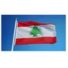 3x5ft 150x90 cm Flaga Libanu i Baner National Digital Drukowane poliester Reklama zewnętrzna kryty, najbardziej popularna flaga
