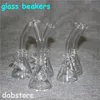 Mini Bubblers Heady Glass Oil Burner Water Bong Travel Narghilè Becher ciotola 10mm