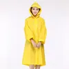 New Outdoor Adult Raincoat Manufacturers Wholesale Multi-color Options Men and Women Fashion Translucent Frosted Thickened EVA Raincoat