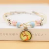 New Glass Cabochon Bracelet Jewelry Wholesale Women Kids Romantic Dry Flowers Bracelet & Bangle For Pretty Girls Gift