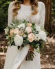 Böhmisches Hochzeitskleid im Landhausstil, rückenfrei, lange Ärmel, Boho-Brautkleid, Kleider, Robe de Mariee, Vestidos novia2483