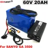 60 V 20AH E-bike Orijinal Sanyo 18650 için Lityum Pil hücre elektrikli bisiklet pil 60 V 1500 W 5A Şarj ile Ücretsiz Kargo