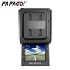 PAPAGO H50 DVR de voiture FHD 1440P 2.0" Enregistreur de caméra de tableau de bord à écran coulissant avec prise en charge grand angle de 142 degrés Vision nocturne GPS externe - Noir