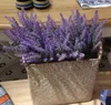 Romantische Provence decoratie lavendel bloem zijde kunstbloemen graan decoratieve simulatie bloem 5 kleuren GB864