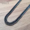 in bulk 2meter/ lot on sale 7mm Jewelry Finding Chain Gold Stainless Steel Fashion Black curb Chain JEWLERY findings marking DIY nec