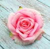 100 pièces 11 cm haute qualité fleur artificielle soie rose tête de fleur décoration de mariage bricolage couronne clip art fausse fleur décoration