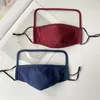 Amerikaanse voorraad! Nieuwe collectie katoenen masker met oogschild ogen bescherming gezichtsmasker volledige dekking Unisex anti stof winddicht beschermend masker FY9077