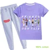 2pcslot Stranger Things T-shirt et pantalon pour enfants, 2 pièces en coton, confortable et respirant, col rond, manches courtes, AMIS NE LIEZ PAS Enfants C3544887