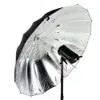 Freeshipping Free DHLスタジオPhotogrphy 75 "/ 185cm銀製の黒の反射照明ライト傘