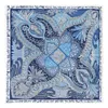 New Twill Silk Scarf Women Cashew Flowers Print Neckerchief Lady Echarpes Large Square Scarves Female Foulard Shawls Wraps 130x130cm