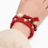 Vogue européenne et américaine est petit bracelet de pompon pur et frais