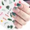 25 pezzi di acqua decalcomania per unghie e adesivo fiore foglia albero verde semplice cursore estivo per manicure nail art filigrana suggerimenti CHSTZ82485552795
