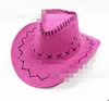 Chapeau de cowboy Nouveau look en daim Far West Déguisements Hommes Ladys Cowgirl Unisexe Adulte Femmes Hommes Enfants Visière Chevalier Large Bord Chapeaux