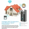 Nowy bezprzewodowy wideo Wi -Fi Doorbell Doorbel Drzwi smartfonu Część Kamera bezpieczeństwa Bell Mobile Mobile Video Surveillance Alarm wideo 2748985