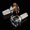 14mm 18mm Colorful bong bowl piece Male Frost Joint Smoking Bowls For Water Pipes Oil Rigs Glass Bongs