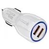 QC3.0 3.1A Snelle lading Qualcomm Quick Charge Car Charger Dual USB Snelle oplaadtelefoon voor mobiele telefoon met OPP-zak