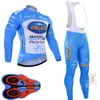 Delko équipe cyclisme manches longues maillot pantalon à bretelles ensembles hommes séchage rapide Ropa Ciclismo vtt vêtements course porter U82836