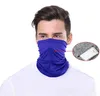 Foulard Bandana Filtre à vélo Masque Neck Gaiter avec sécurité PM 2.5 Filtres Masque couverture Mode coupe-vent Foulards GGA3343