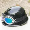 Sommer Cool Motorrad Helm Sommer Halb Gesicht Elektrische Fahrrad Motorrad Helm Mit Schutzbrillen Aus ABS EEA428