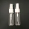 2000pcs Lot Clear Pet Plastic Spray Fles 10 ml Make-up parfumflessen navulbare lege cosmetische container met witte spuit