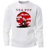 Uchiha Sasuke Tişörtü Erkekler Harajuku Japon Anime Crewneck Kapüşonlular Jumper İnce Fleece Streetwear Spor Giyimi Isınma Soğuk