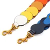 Bag Parts & Accessories Circle Link Shoulder Strap Rainbow Round Colorful Handbag Leather Belt Stylish Purse Handle Decoration1