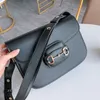 New Luxury Retro Saddle Handbag Insert Buckle Genuine Leather Designer Bag Shoulder Messenger Bag Flap Crossbody Bag 26cm Shoulder Handbag