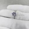 Qyi 925 Sterling Silver Rings Women Engagement Silver Rings Round Simulated Diamond Wedding Gift Main Stone Size 1/1.5/2/4 Ct Y19061003