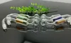 Double filtering pot Wholesale bongs Oil Burner Glass Pipes Water Pipes Glass Pipe Oil Rigs Smoking ,Free Shipping gfhgfh