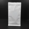 white and black matte coffee packaging bag mylar pet food storage zip lock standing bags doypack 50pcs 28*15+7.5cm eight sides sealing