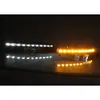 1 Set LED DRL Dynamic Yellow Turn Signal Daytime Running Light For Audi Q7 2010 2011 2012 2013 2014 2015 Fog Lamp265M