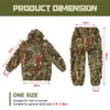 2020 Camo Suits Hunting Ghillie Suits Woodland Camouflage Clothing Army Sniper Clothes Outdoor Costume for Adults