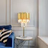 Lâmpada moderna da luminária de mesa de cristal, lâmpada de cabeceira de aço inoxidável da sala de estar de luxo de luxo lâmpada de mesa de mesa 4738854