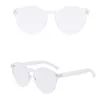 Färgglada mode solglasögon för kvinnor och män rimlösa skyddsglasögon tjock ram metall gångjärn god kvalitet
