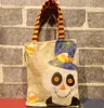 5pcs Halloween Large Size 26x15cm Gift Bags Halloween Decoration Linen Pumpkin Tote Shopping Mall Hotel Gift Bag