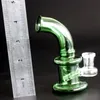 Super-Mini-Bong-Wasserpfeifen, dickes, berauschendes Glas, Dab-Rigs, Bubbler, 3-Zoll-Öl-Rig, 14 mm weiblicher Becher, Wasserbong, leuchtende Bongs, Pyrex-Quarz-Banger