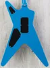 dimdave mustainemegadeth rustinpeace blue vエレクトリックギターハンドワークペイントトップグローバーチューナーアクティブピックアップ9VバッテリーB4711394