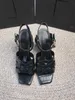 Nuevo tributo charol/sandalias de plataforma de cuero suave, zapatos de mujer, sandalias de tacón alto con correa en T, zapatos de señora, zapatos de tacón de cuero Original