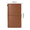 20x12cm travel notepad strap creative copper buckle retro student stationery kraft papers journal notebook can be customized LOGO