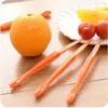 16 cm de long type éplucheurs d'oranges Gadgets de cuisine Fruits Légumes Outils Éplucheur Parer Agrumes Orange Dispositif d'épluchage Fruits Zesters DBC BH3758